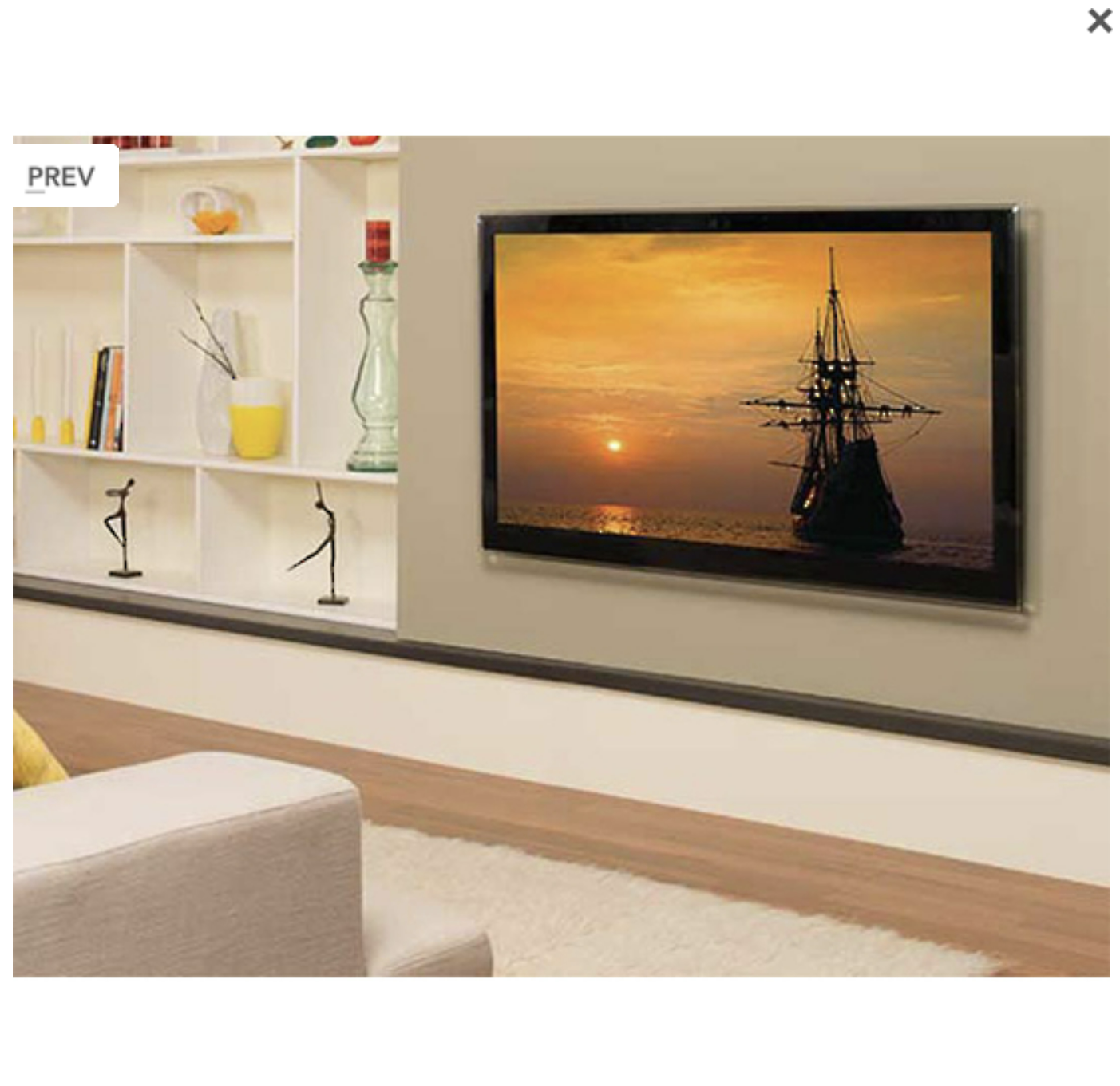 Sanus Fixed Wall Mount for 42"-90" Flat Panel TVs